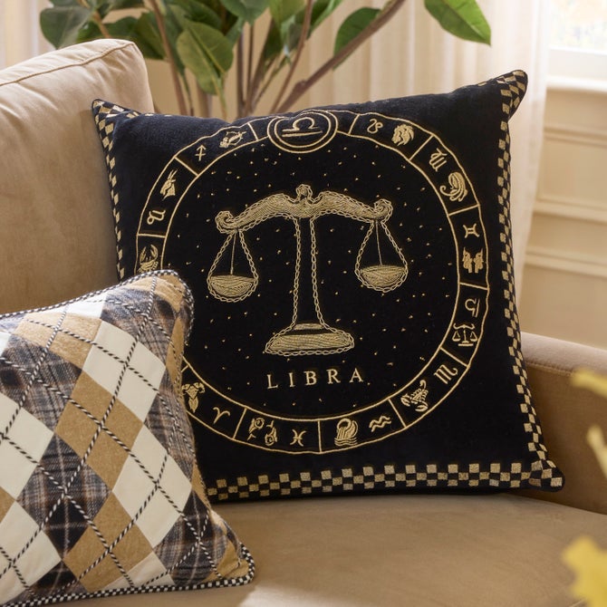 Libra Zodiac Throw Pillow - {current_domain}