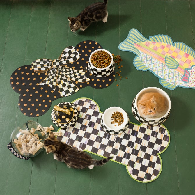 Courtly Check Pup Placemat - {current_domain}