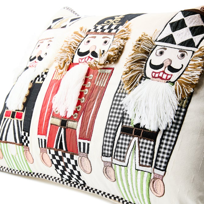 Courtly Nutcracker Lumbar Throw Pillow - {current_domain}