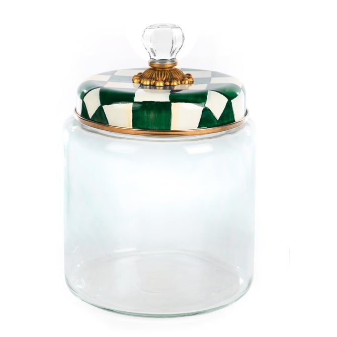 Emerald Check Large Kitchen Canister - {current_domain}