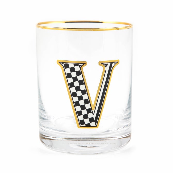 Monogram Tumbler - V - {current_domain}