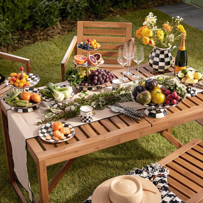 Courtly Check Salad/Dessert Plate - {current_domain}