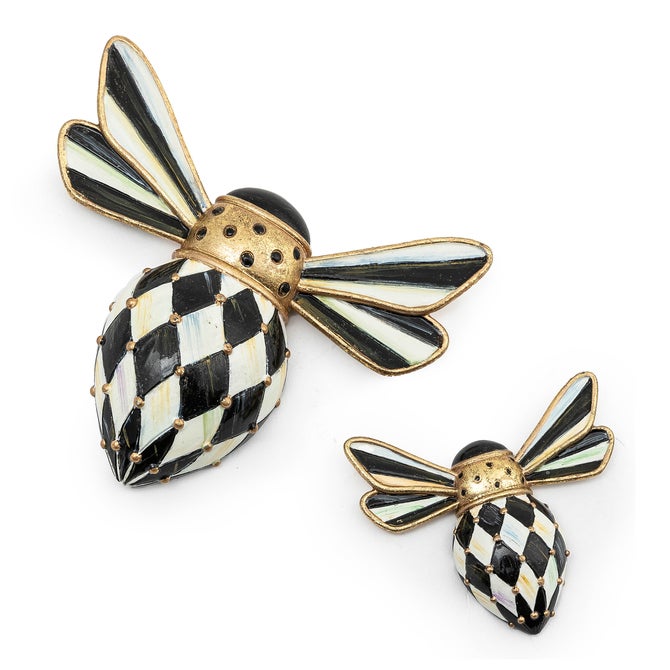 Courtly Check Bee Magnets, Set of 2 - {current_domain}