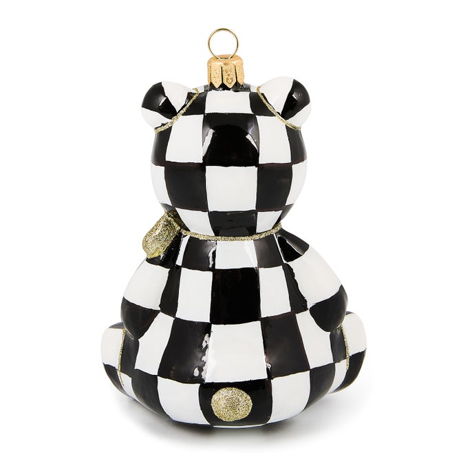 2025 Courtly Bear Glass Ornament - {current_domain}