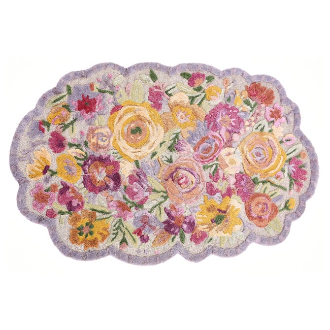 Scalloped Flower Meadow 3' x 5' Rug - {current_domain}