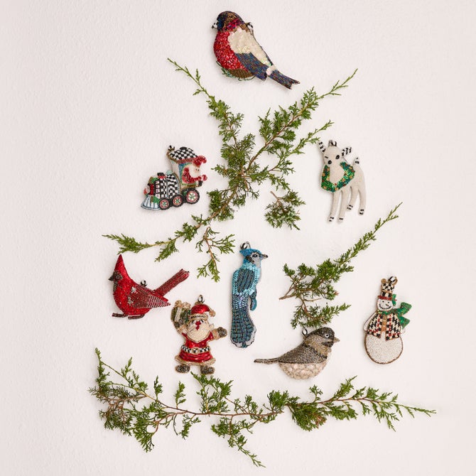 Holiday Beaded Ornaments, Set of 4 - {current_domain}