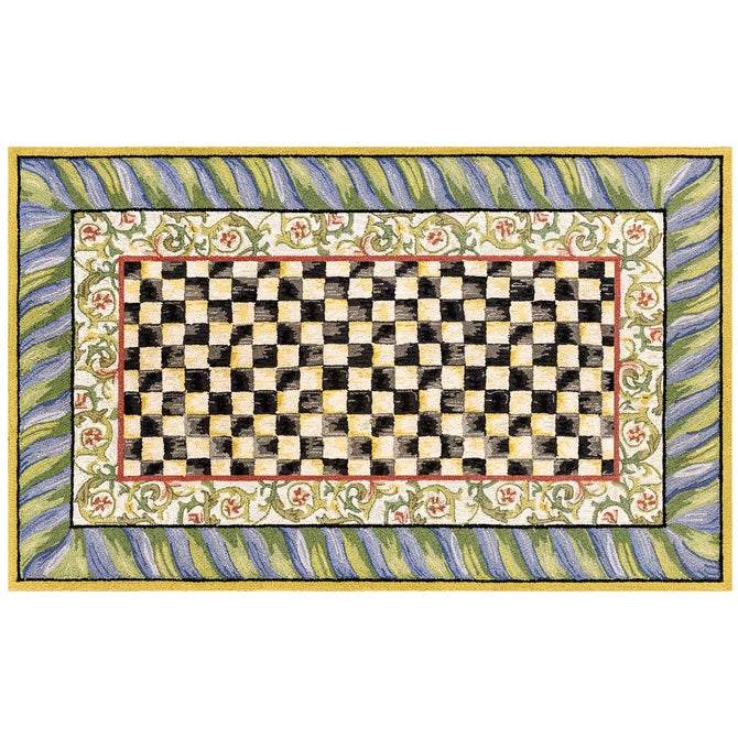 Courtly Check Purple & Green 5' x 7'6