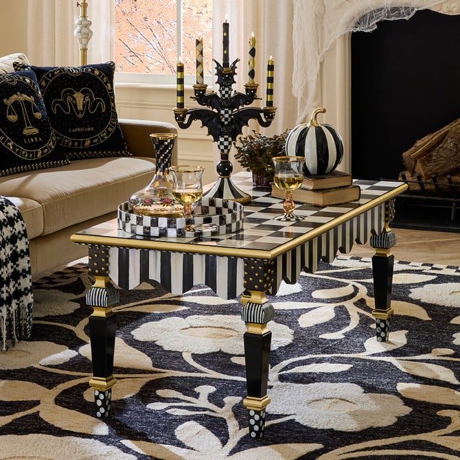 Courtly Check & Stripe Coffee Table - {current_domain}