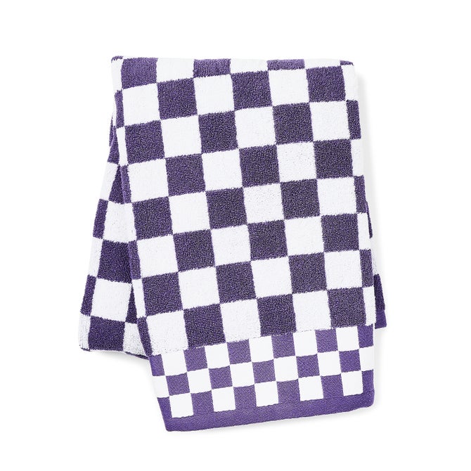 Plum Check Bath Towel - {current_domain}