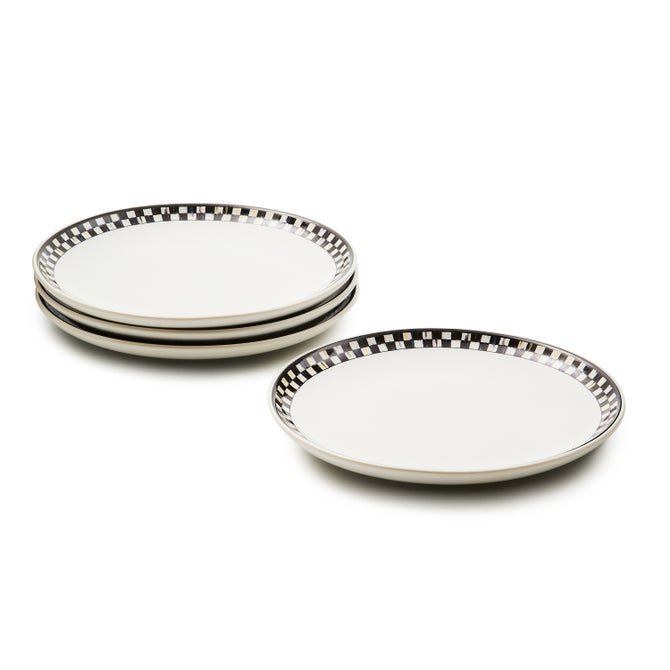 Courtly Check Everyday Lunch Plates, Set of 4 - {current_domain}
