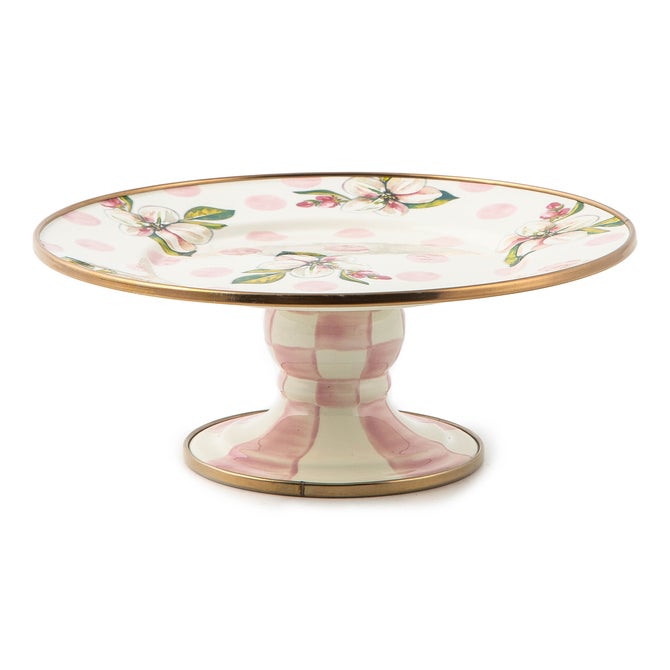 Wildflowers Pink Mini Pedestal Platter - {current_domain}