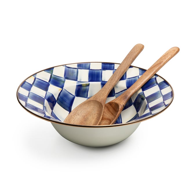 Royal Check Salad Serving Set - {current_domain}