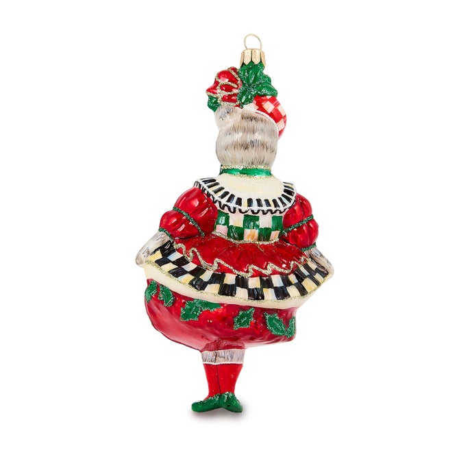 Check It Out Miss Kitty Glass Ornament - {current_domain}