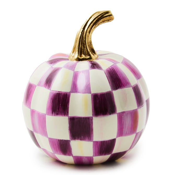 Plum Check Mini Pumpkin - {current_domain}