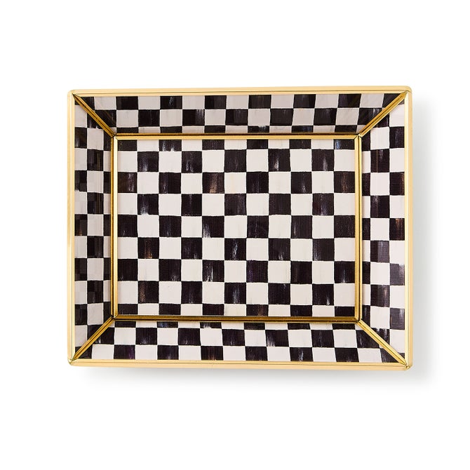 Courtly Check Small Glass Tray - {current_domain}