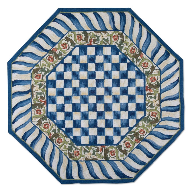 Truly Royal Check Rug - 6' Octagon Rug - {current_domain}