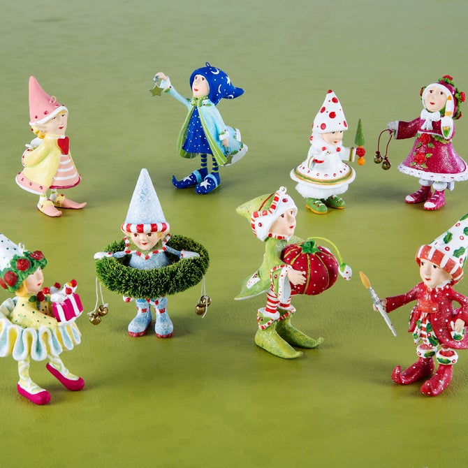 Patience Brewster Dash Away Elves Mini Ornaments Set - {current_domain}