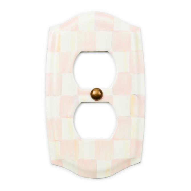 Rosy Check Double Outlet Cover - {current_domain}