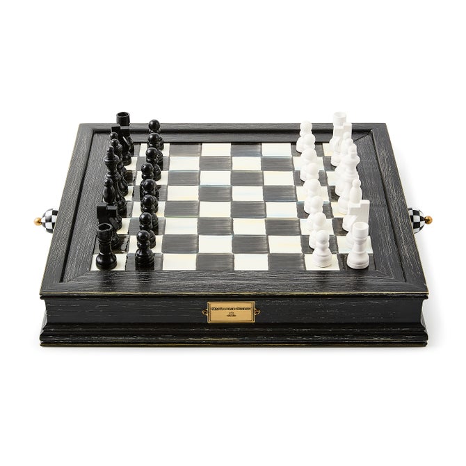 Courtly Check Chess Set - {current_domain}