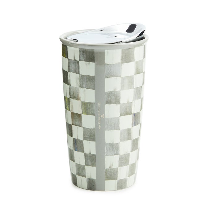 Sterling Check Ceramic Travel Cup - {current_domain}
