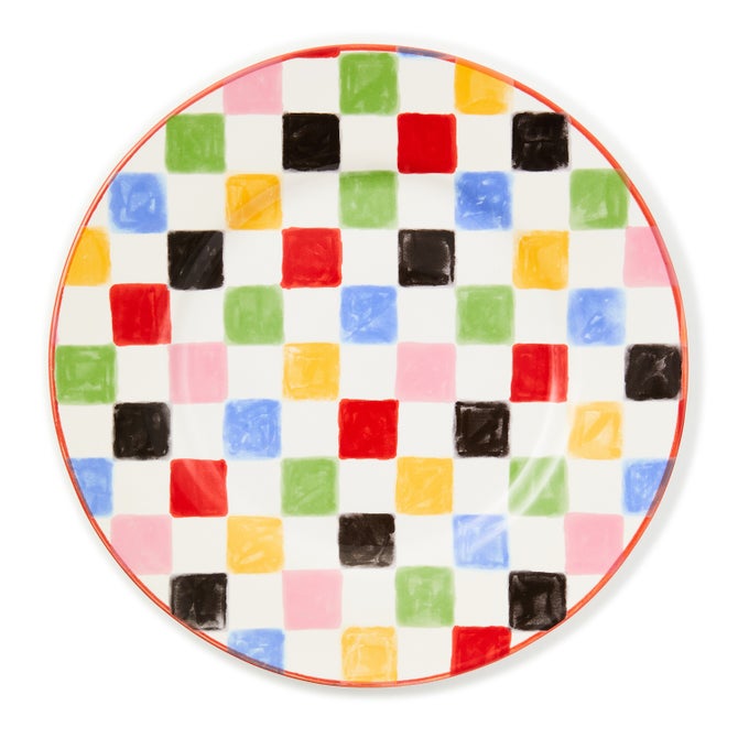 Multi Check Dinner Plate - {current_domain}