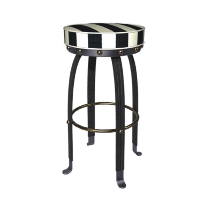 Flatiron Black Stripe Counter Stool - {current_domain}