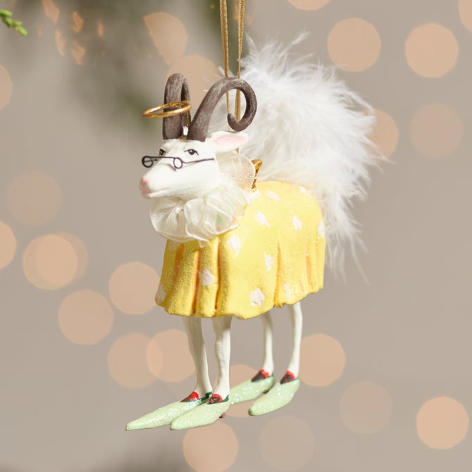 Patience Brewster Nativity Nanny Goat Ornament - {current_domain}