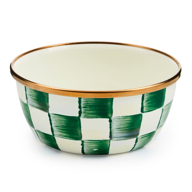 Emerald Check Pinch Bowl - {current_domain}