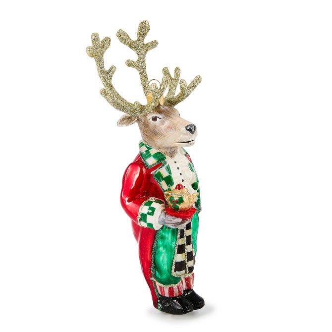 Check It Out Reindeer Butler Ornament - {current_domain}
