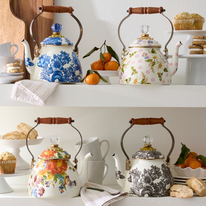 Floral Tea Kettle - {current_domain}