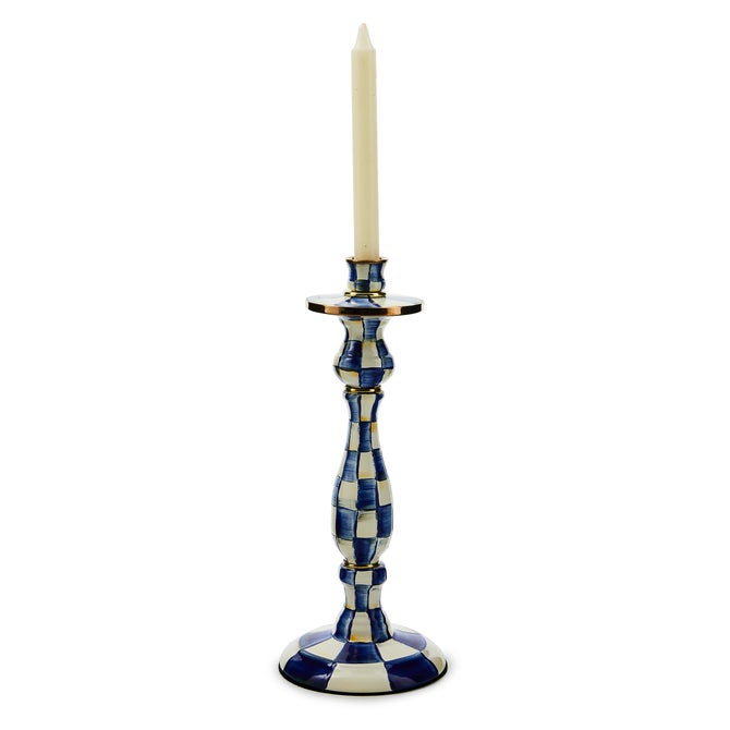 Royal Check Large Candlestick - {current_domain}