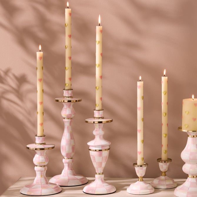 Enamel Dinner Candlestick Holder - {current_domain}