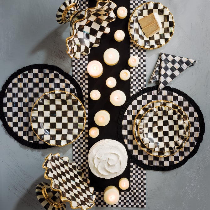 Check Round Placemat - {current_domain}