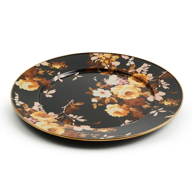 Wild Rose Brown Serving Platter - {current_domain}