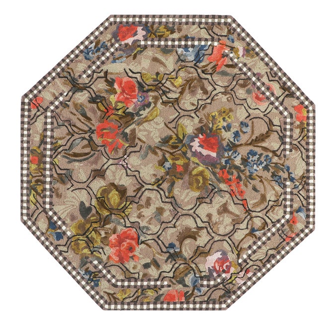 Field Study Floral 6' Octagon Rug - {current_domain}