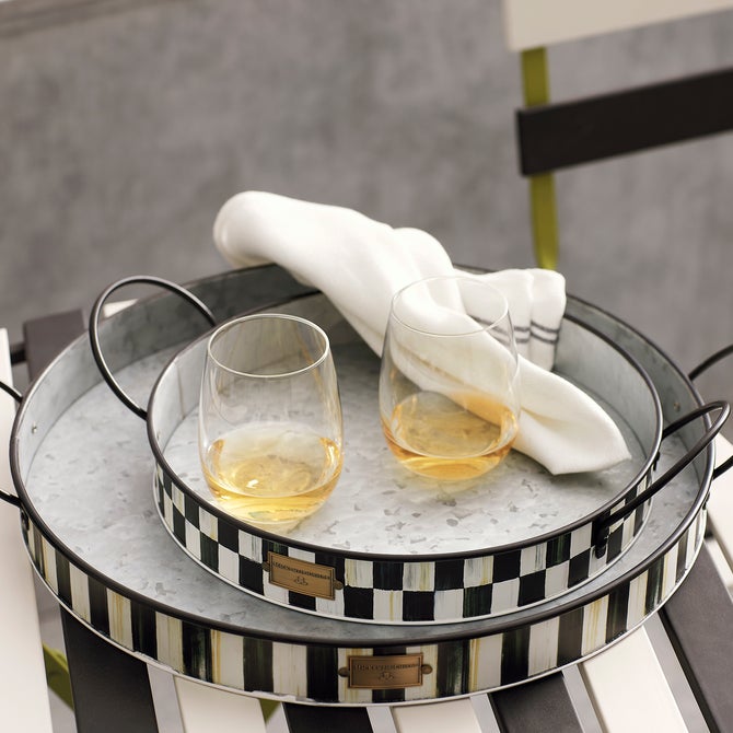Spectator Galvanized Serving Trays, Set of 2 - {current_domain}