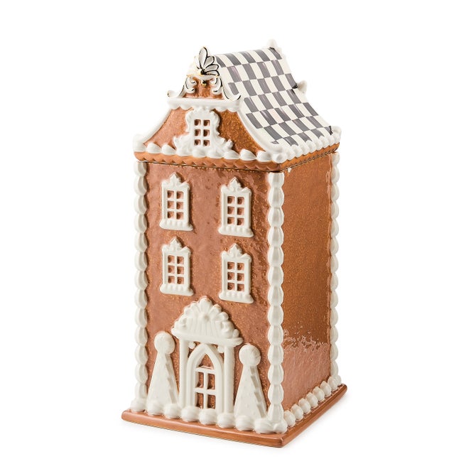 Gingerbread House Ceramic Cookie Jar - {current_domain}