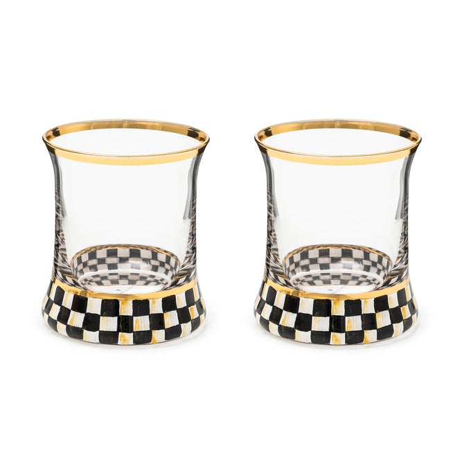 Courtly Check Tumbler Glass, Set of 2 - {current_domain}