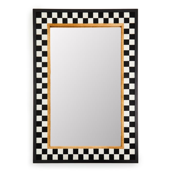 Hopscotch Check Large Rectangle Wall Mirror - {current_domain}