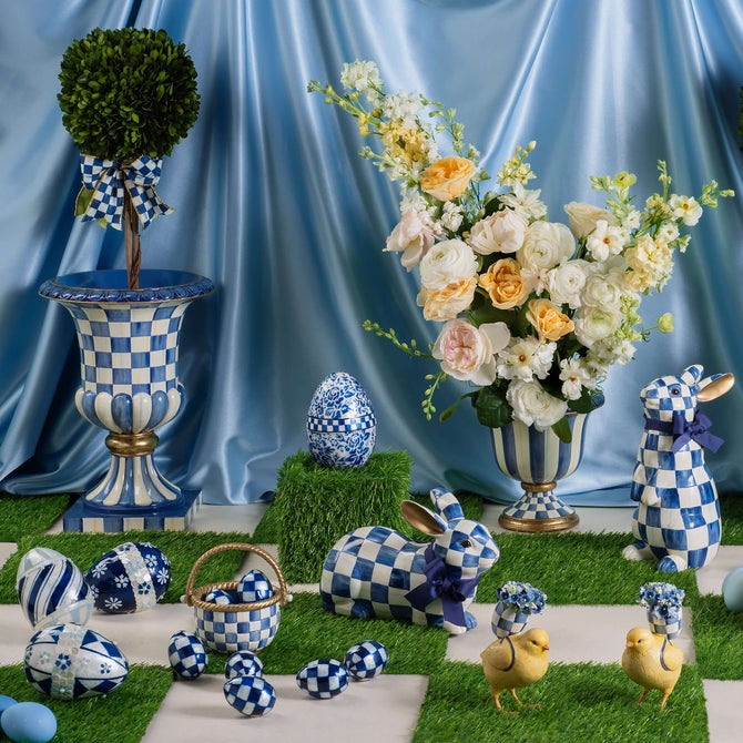 Royal Check Resting Bunny - {current_domain}