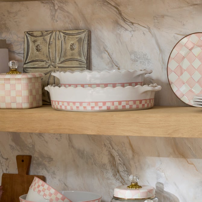 Rosy Check Everyday Large Oval Baker - {current_domain}