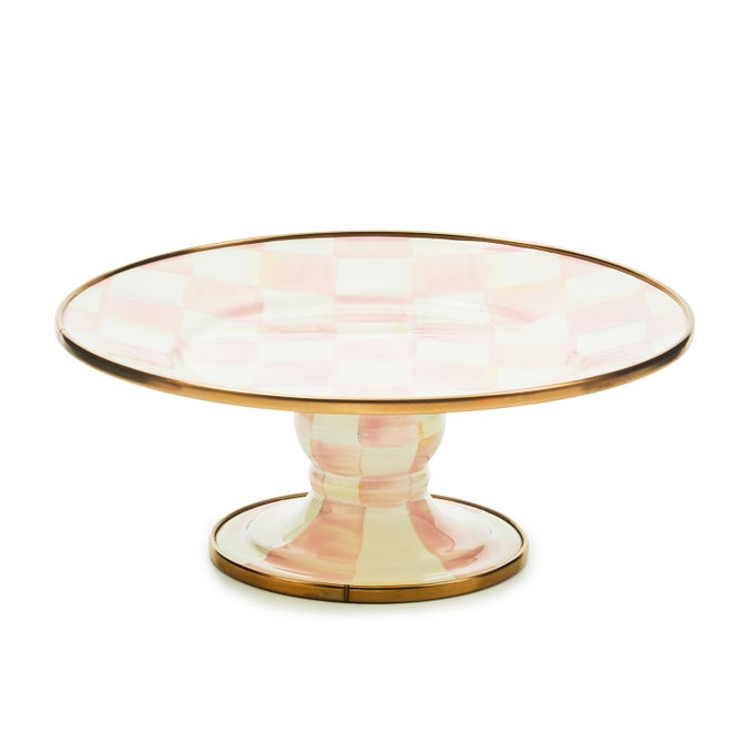 Rosy Check Mini Pedestal Platter - {current_domain}
