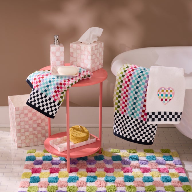 Micro Check Towel - {current_domain}