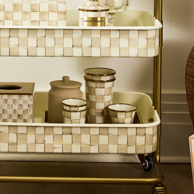 Mocha Check 20 Ounce Tumbler - {current_domain}