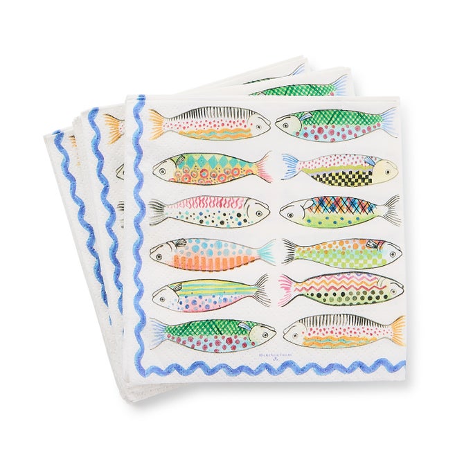 Go Fish Cocktail Paper Napkins - {current_domain}