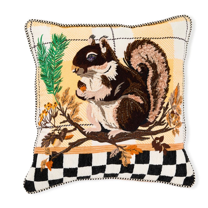 Squirrel Throw Pillow - {current_domain}