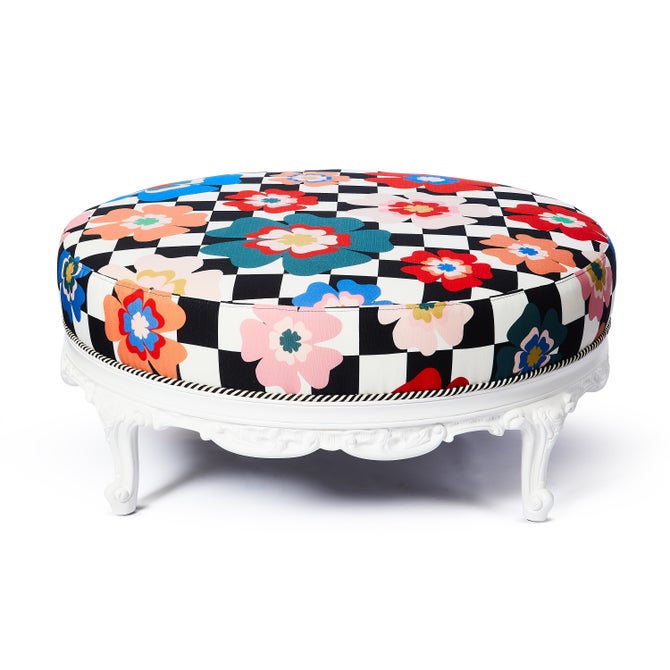 Outdoor Dolce Vita Jumbo Upholstered Ottoman - {current_domain}