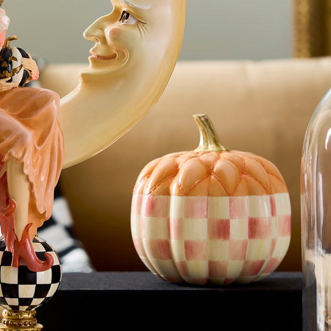 Rosy Check Fairytale Quilted Pumpkin - {current_domain}