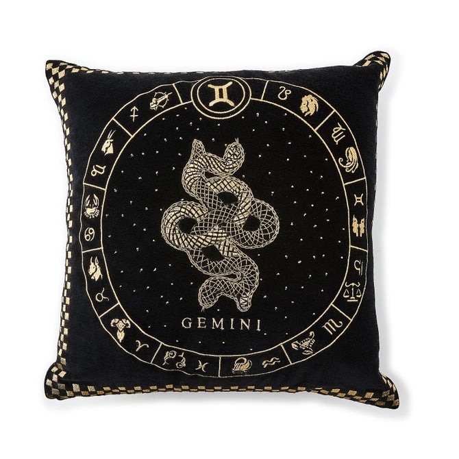 Gemini Zodiac Throw Pillow - {current_domain}