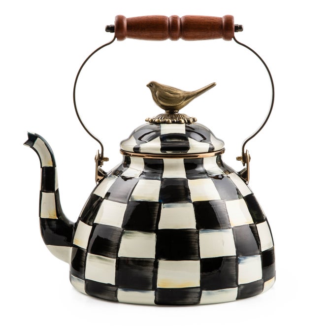 Courtly Check 3 Quart Tea Kettle with Bird - {current_domain}